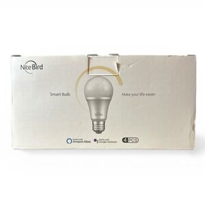 Nite Bird Smart LED Light Bulb LB1 4 pk 800 Lumens 2700K Warm White Dimmable New